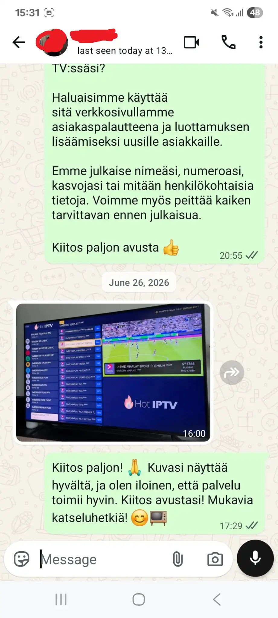 IPTV kokemuksia suomalaiselta asiakkaalta