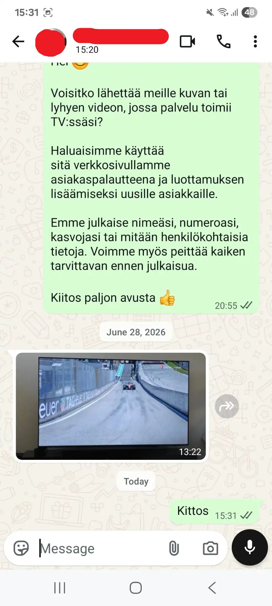 Paras IPTV palvelu asiakkaan kokemus