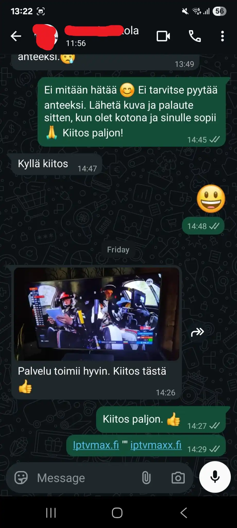 IPTV palvelu Suomessa asiakkaan palaute